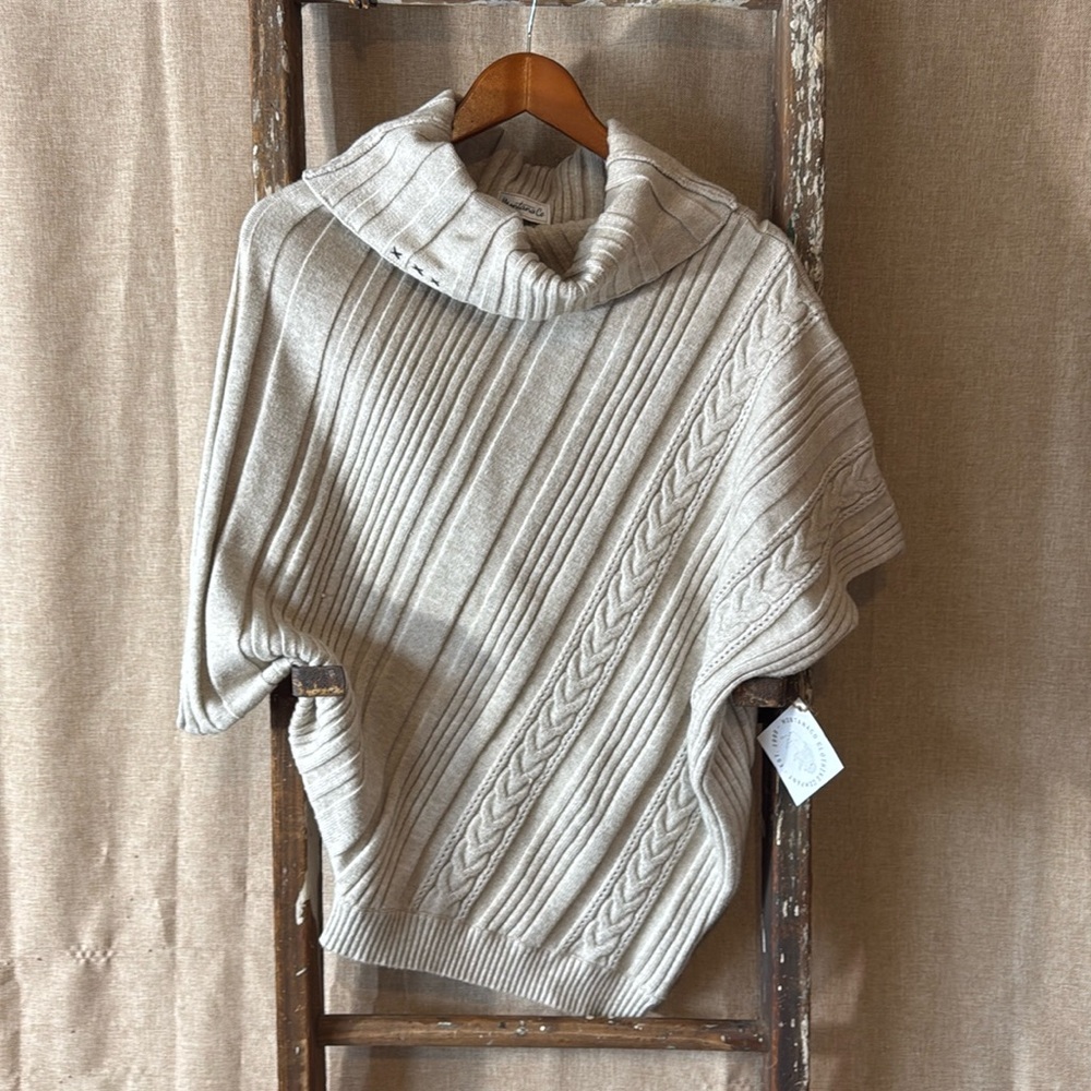 Montana Co turtleneck sloppy western sweater